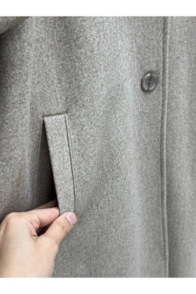 BENAHOLL Alisa Double Pocket Scarf Coat-En2200 Mink