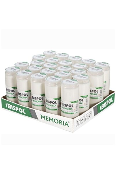 BISPOL W04 Replacement Candle Set, 24 pcs, White, 3.5 days
