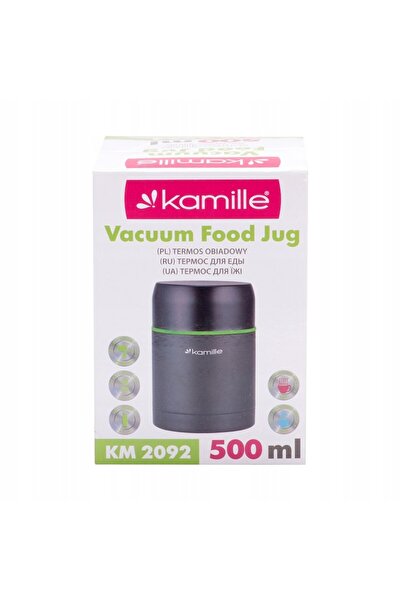 Kamille food thermos, stainless steel, double insulation, 500 ml, 10.5x15 cm