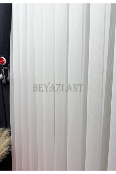 BEYAZLANT FANTAZİ KIRIK BEYAZ PIRLANTA MODERN ÇİZGİ 1/3 SIK PİLELİ ÜTÜİSTEMEZ...