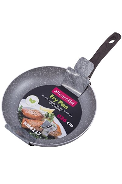 Kamille Tigaie de 26 cm cu acoperire granit, corp robust din aluminiu, antiaderentă