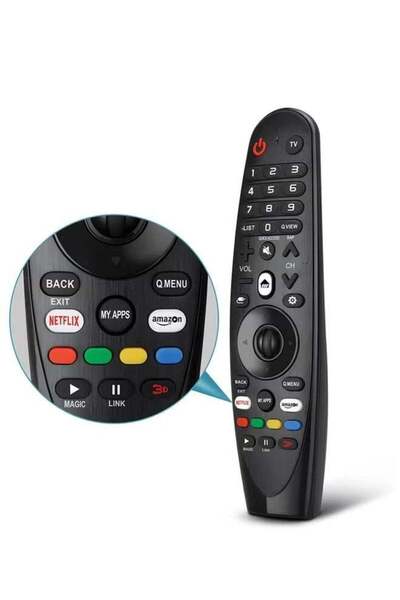 Promass جهاز تحكم عن بعد عالمي لتلفزيون LG الذكي - بديل جهاز التحكم السحري مع Netflix وPrime Vid