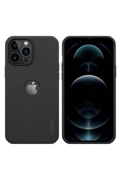 Promass غطاء حماية فروستيد شيلد برو لهاتف آيفون 13 برو ماكس مع شعار خلفي مقطو...