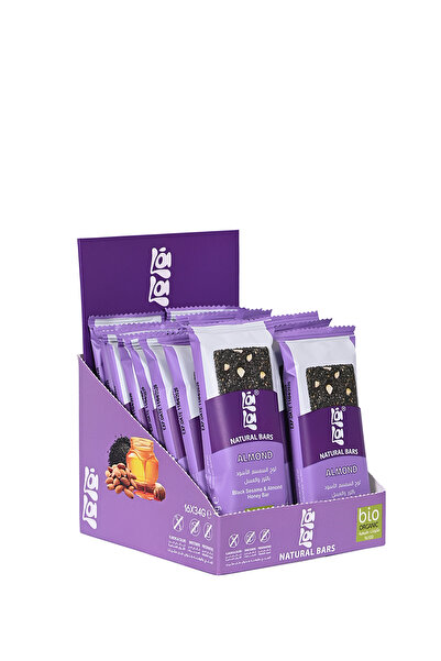 Lala Bars Black Sesame Almond Honey bar Organic x16pcs