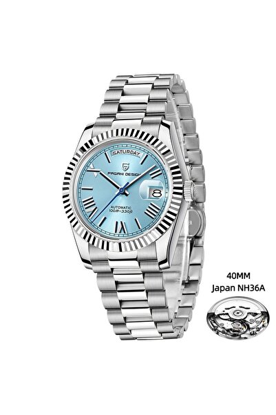 Pagani design PD-1783 Day-Date Otomatik NH36A Japon Mekanizma, Safir Cam,Su G...