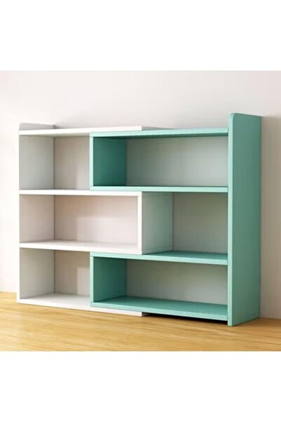 KEKE Adjustable Desktop Bookshelf 90° Rotation Multi-Color Desk Storage Organizer for Home Office