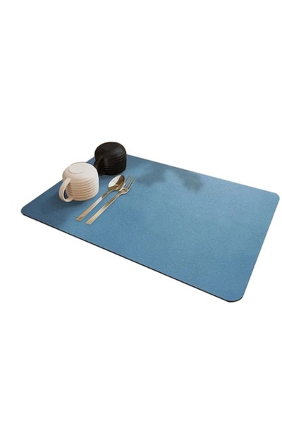 topbazar Absorbent Kitchen Counter Mat 60x40 cm – Diatomite with Technical Fabric, Anti-Slip Rubbe