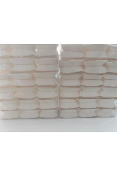 SURPRISE PARTY STORE 250 Adet Küçük Boy Beyaz Renk Ekler Çikolata Kağıdı 7,5x...