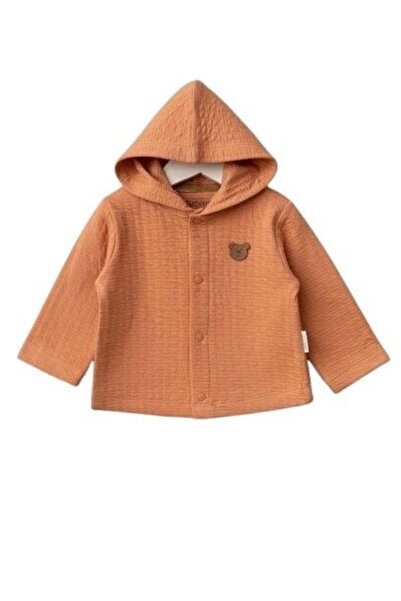 BUDİ HOME Bebitof Hooded Baby Cardigan 80153 Tile