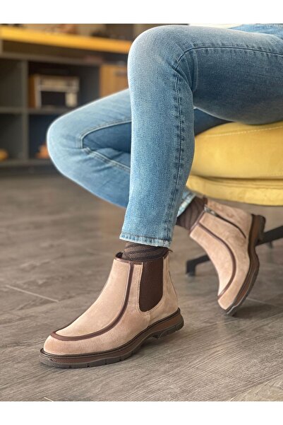 MOR KUNDURA Daily Use Genuine Leather Men's Chelsea Boots