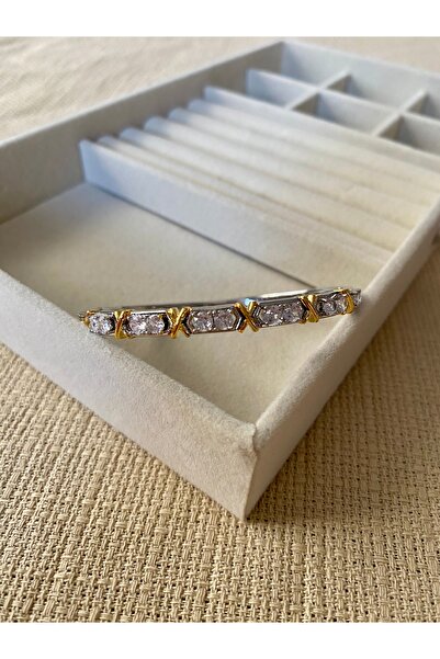 melyco XOXO Kararmaz Çelik Kelepçe Bileklik