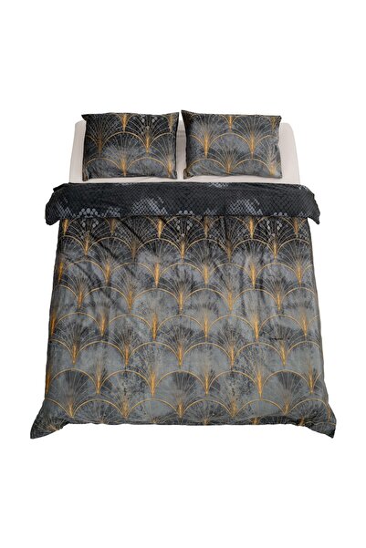 Heinner Home Axi Velvet Printed Bedding Set - Duvet Cover 200x220 cm + 2 Pillowcases 50x70 cm, 3 pcs