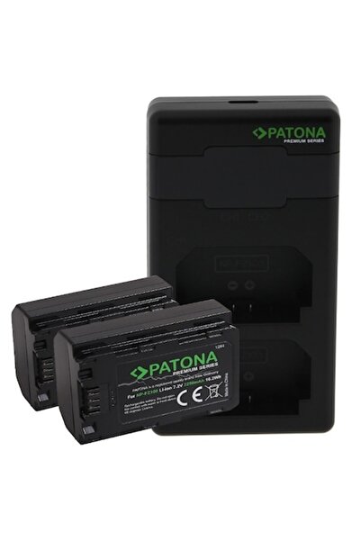 Patona Încărcător premium Dual PD USB-C + 2x baterii NP-FZ100 pentru Sony A7/...