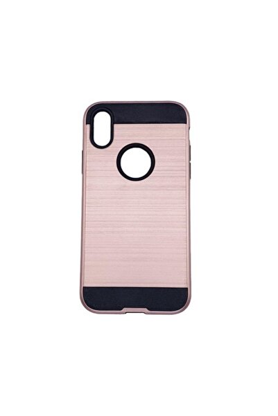Doty Carcasă compatibilă cu iPhone XS, plastic dur, design elegant, crem-roz/...