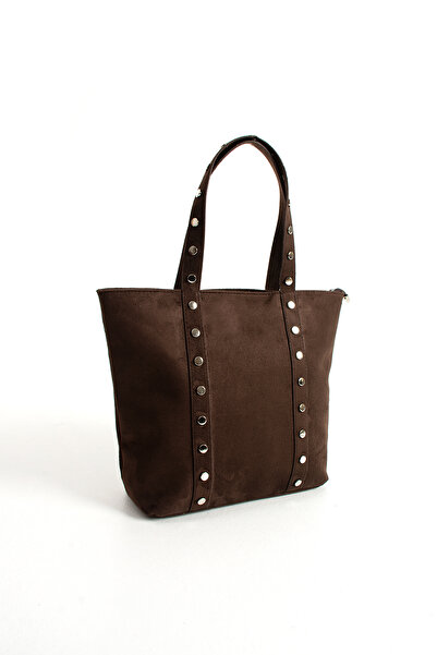 Night Alessia Model Suede Women's Hand and Shoulder Bag