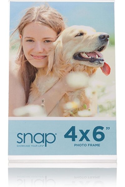 SNAP 4 x 6 Clear Acrylic Self Standing Frame, Set of 12