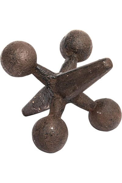 Creative Co-op حاجز باب كلاسيكي مزخرف من الحديد الزهر، بني، CG4322