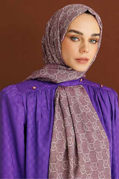 Mooncorn Lilac Wool Silk Shawl