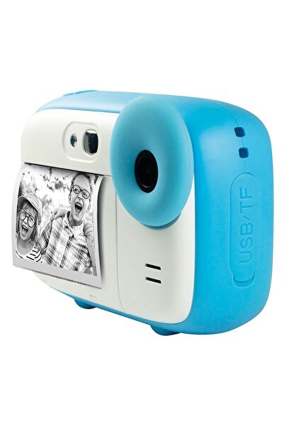 AgfaPhoto Instant camera for children Realikids Blue, includes 3 thermal paper rolls