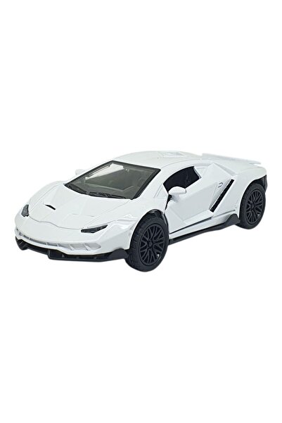 Budi Pull and Drop Metal Cars 13 cm - Sr2213- White (Lisinya)