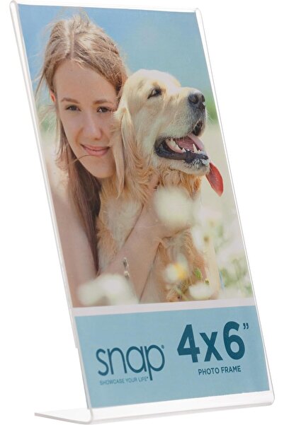 SNAP 4 x 6 Clear Acrylic Self Standing Frame, Set of 12