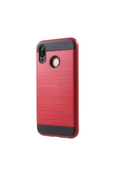 Doty Carcasă compatibilă cu iPhone XS, silicon dur, design elegant, roșu/negru