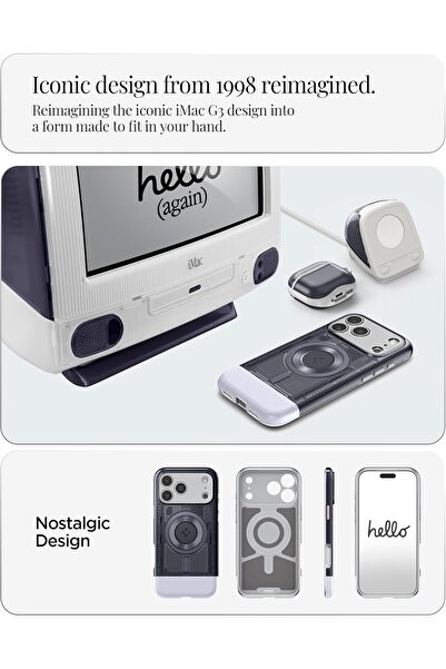 Spigen Classic C1 MagFit for iPhone 17 Pro MAX case cover MagSafe compatible - Graphite