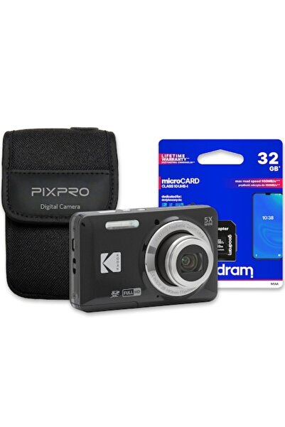 Kodak Cameră compactă PIXPRO FZ55 16 MP, zoom optic 5x, Full HD, neagră