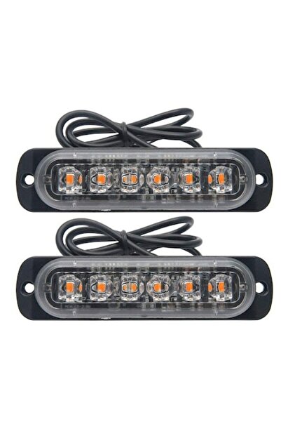 OEM Set de 2 lumini stroboscopice de avertizare cu 6 LED-uri pentru platformă...