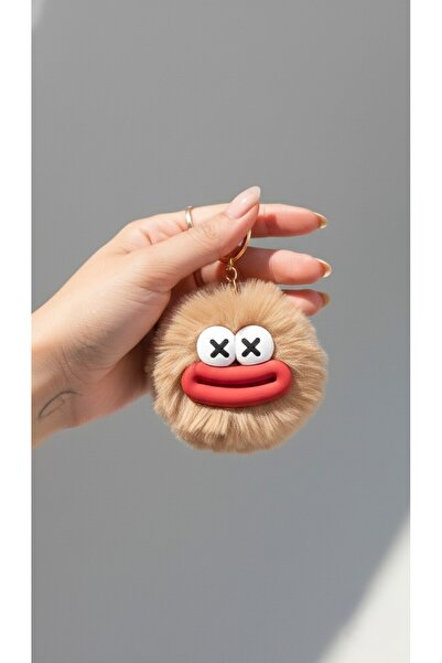 MonoAi Sevimli Karakter Peluş Ponpon Anahtarlık Ve Çanta Aksesuarı