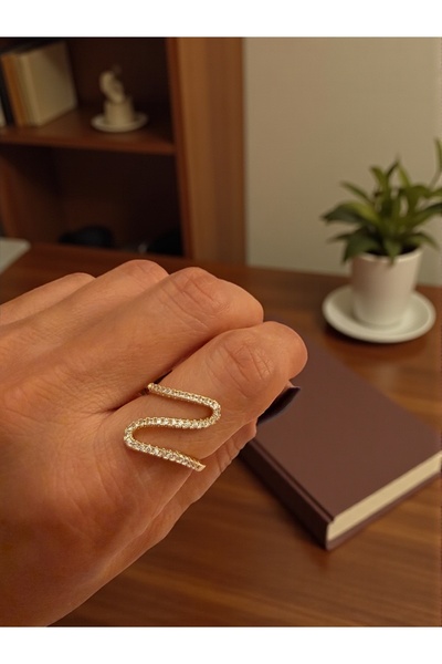 Bo Takı ve Aksesuar خاتم قابل للتعديل بحجر الزركون