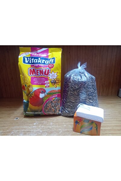 Vitakraft SULTAN CENNET PARAKET YEMİ 1 KG +PARAKET GAGA TAŞI+500 GRAM TUZSUZ ÇEKİRDEK