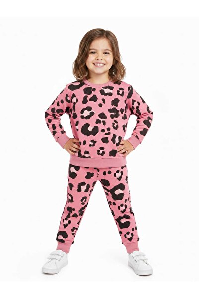 NiLi Girls' Leopard Print Pajama Set