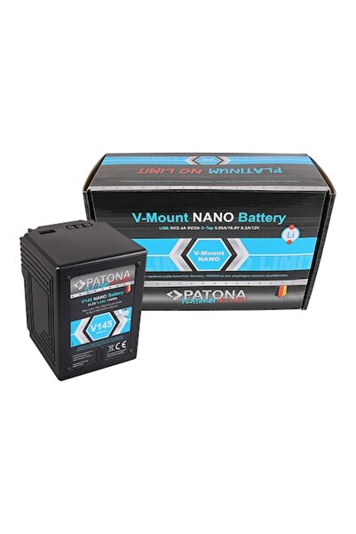 Patona Baterie Platinum NANO V145 cu montură V, 142 Wh, pentru camere Sony DS...