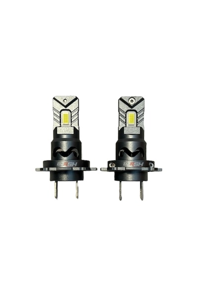 BZRSH Set de 2 becuri auto LED H7 mini, lumină albă, 100W, BZRSH, 6000K, 1600...
