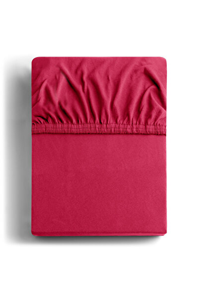 Deco King Fitted sheet, 100% cotton, 135 g/m2, Amber, 140-160 x 200 x 30 cm, raspberry pink