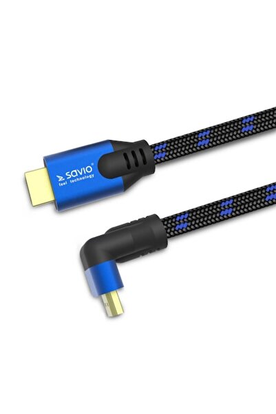 Savio Cablu HDMI CL-147 înclinat, profesional, 8K ultra-rapid, 1,8 m