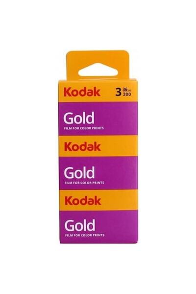 Kodak Pachet de 3 filme color aurii GB 200 135 mm - 36 expuneri
