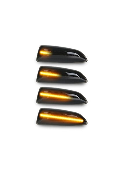 BZRSH Set of 2 Sequential Dynamic Smoked Side Indicators for Opel Astra J/K, Crossland X, Insignia B, Zafi