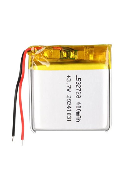 Powermaster 582728 3.7V 400mAh Lityum Polimer (Li-po) Batarya Ciklet Pil