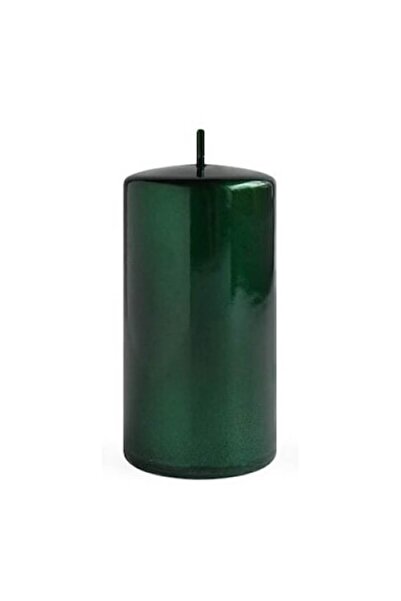 MONDEX lumânare cilindrică, parafină, verde, 7 x 17,5 cm