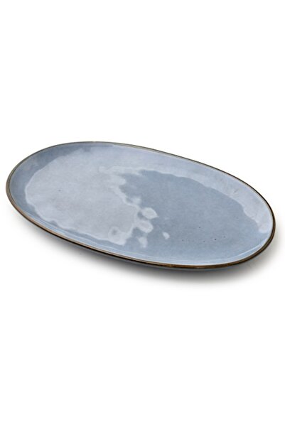 MONDEX Oval platter BASIC NATURE, ceramic, 40x24cm,