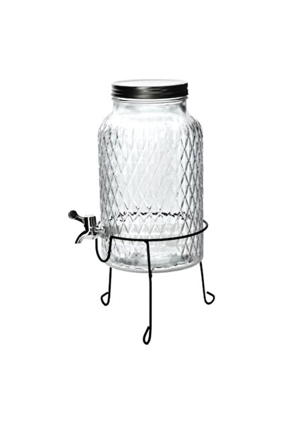 Allesken Carafă cu robinet, 6L, sticlă transparentă, design modern