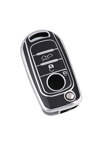 VTH Black key cover for Fiat (Tipo, Egea, Toro, Neon, Freedom, 500X, Doblo)