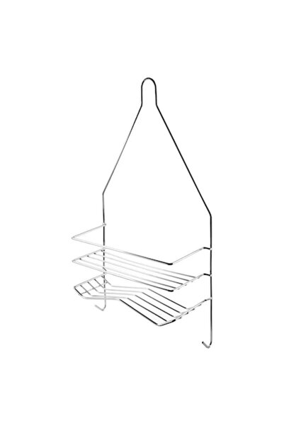 Bathlab Raft de baie cu 2 niveluri CARL SILVER, Metal, Argintiu, 25x9x45,5 cm