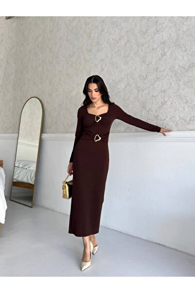 LUJJE Buckle Detailed Maxi Dress