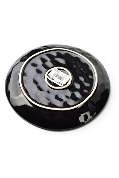 MONDEX Ceramic Plate 21x21x2 cm, Modern Design, Blue