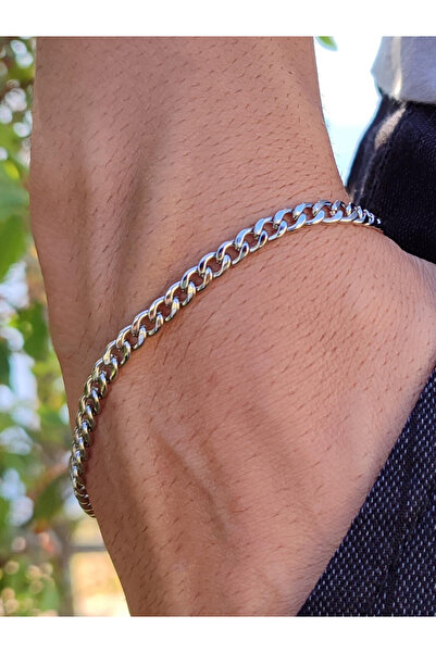 Takı Dükkanı Gourmet Stainless Steel Men Women Bracelet Chain Lover Gift H081B-2
