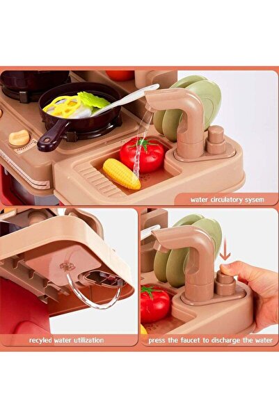 Fun Moment مجموعة ألعاب مطبخ للأطفال مكونة من 44 قطعة