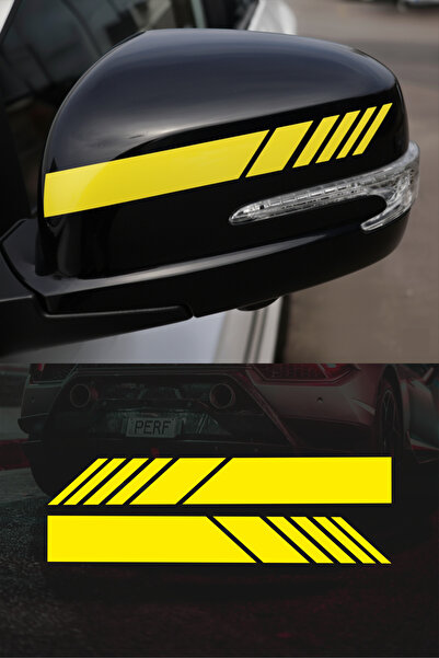 Quart Aksesuar Yan Ayna Şerit Sticker Araba Motosiklet Sticker Oto Sticker